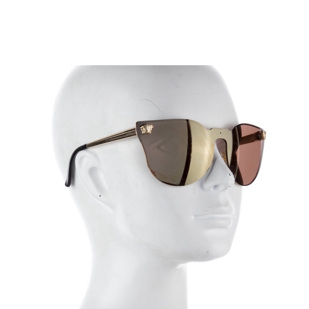 Versace Mirrored Authentic Cat-Eye Sunglasses - image 1